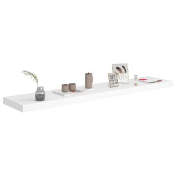 Stylish Floating Wall Shelves - 2 pcs White 120x23.5 cm