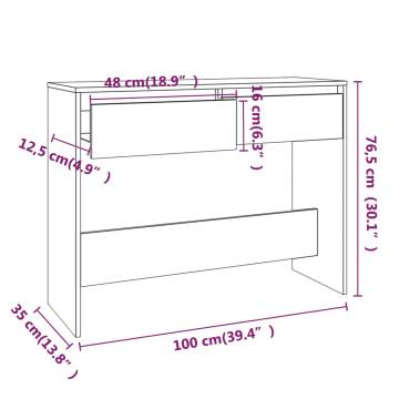 Sonoma Oak Console Table - Stylish & Functional Design