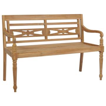 Elegant Batavia Bench 120 cm Teak for Your Garden & Patio