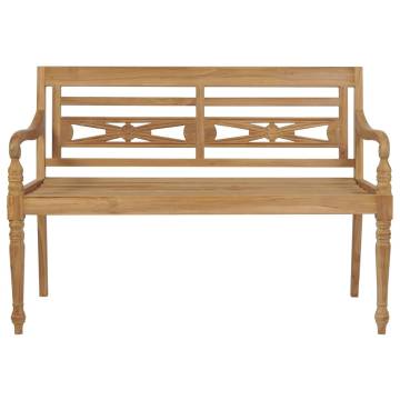 Elegant Batavia Bench 120 cm Teak for Your Garden & Patio