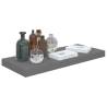 Stylish Floating Wall Shelves - High Gloss Grey (4 pcs)