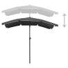 Garden Parasol with Pole 200x130 cm Anthracite - Hipomarket