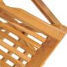 Folding Garden Chairs Set of 4 - Solid Teak Wood | Hipomarket