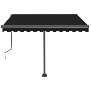 Freestanding Manual Retractable Awning 350x250 cm - Anthracite