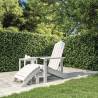 Garden Adirondack Chair with Footstool HDPE White Colour white Quantity in Package 1 Model armchair + footrest 