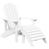 Garden Adirondack Chair with Footstool - Durable & Stylish