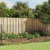 Chain Link Fence with Spike Anchors Anthracite 1.1x25m