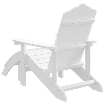 Garden Adirondack Chair with Footstool - Durable & Stylish