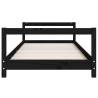 Black Solid Wood Kids Bed Frame - 80x160 cm | Hipomarket