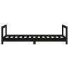 Black Solid Wood Kids Bed Frame - 80x160 cm | Hipomarket