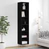 Highboard Black 34.5x32.5x180 cm Engineered Wood Colour black Quantity in Package 1 Model 3 shelves 