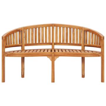 Banana Bench 151 cm - Solid Teak Wood Garden Furniture