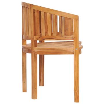 Banana Bench 151 cm - Solid Teak Wood Garden Furniture