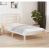 Bed Frame Solid Wood Pine 100x200 cm Colour natural Size 100 x 200 cm 