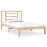 Solid Wood Pine Bed Frame 100x200 cm | Modern Bedroom Furniture