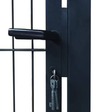 2D Fence Gate (Single) Anthracite Grey - 106 x 210 cm