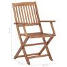 Folding Outdoor Chairs 2 pcs - Solid Acacia Wood | HipoMarket