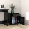 Rolling Cabinet Black 45x38x54 cm | Stylish Storage Solution