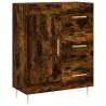 Stylish Highboard in Smoked Oak - 69.5x34x180 cm | Hipo Market