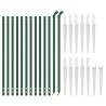 Chain Link Fence with Spike Anchors Green 0.8x25 m | HipoMarket