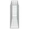 Arched Gabion Baskets - 5 pcs Galvanised Iron (200x30x80/100cm)