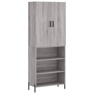 Highboard Grey Sonoma - Stylish Storage Solution | Hipo Market