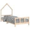 Kids Bed Frame 90x200 cm Solid Wood Pine - Fun & Functional