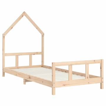 Kids Bed Frame 90x200 cm Solid Wood Pine - Fun & Functional