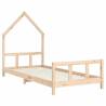 Kids Bed Frame 90x200 cm Solid Wood Pine - Fun & Functional