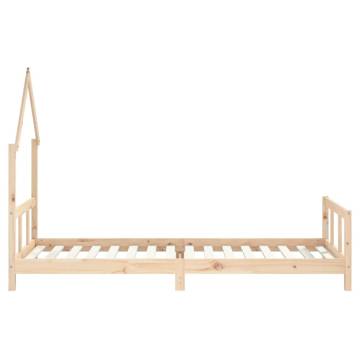 Kids Bed Frame 90x200 cm Solid Wood Pine - Fun & Functional