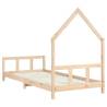 Kids Bed Frame 90x200 cm Solid Wood Pine - Fun & Functional