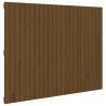 Elegant Wall Headboard Honey Brown - Solid Pine | HipoMarket