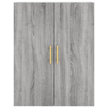 Elegant Wall Mounted Cabinets - Grey Sonoma - 2 pcs