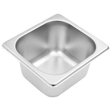 Gastronorm Container Holder with 4 GN 1/6 Pans - Stainless Steel