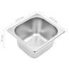 Gastronorm Container Holder with 4 GN 1/6 Pans - Stainless Steel