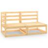 2 Piece Garden Lounge Set Solid Pinewood Colour natural Quantity in Package 1 Model middle + corner Number of 