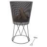 RedFire Amarillo Black Fire Basket for Stylish Gardens