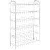 Metaltex 6-Tier Shoe Rack - Organize Up to 18 Pairs | White