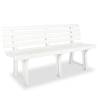 Garden Bench 145.5 cm Plastic White Colour white Quantity in Package 1 Number of 2 