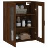 Stylish Wall Mounted Cabinet in Brown Oak - 69.5x34x90 cm