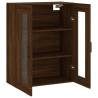 Stylish Wall Mounted Cabinet in Brown Oak - 69.5x34x90 cm