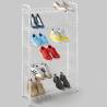 Metaltex 6-Tier Shoe Rack - Organize Up to 18 Pairs | White