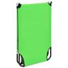 Folding Sun Lounger Steel Green - Portable & Weather Resistant