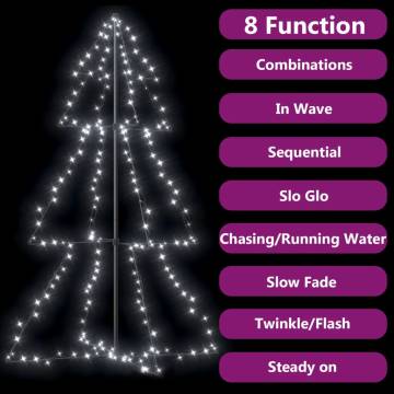 Christmas Cone Tree with 200 LEDs - Indoor & Outdoor Decor