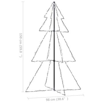 Christmas Cone Tree with 200 LEDs - Indoor & Outdoor Decor