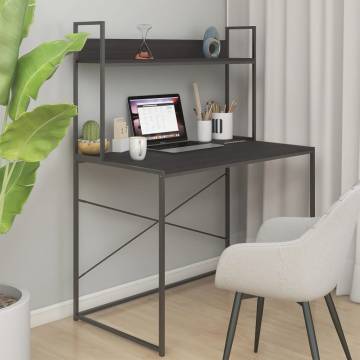 Stylish Black Computer Desk - 110x60x138 cm | HipoMarket