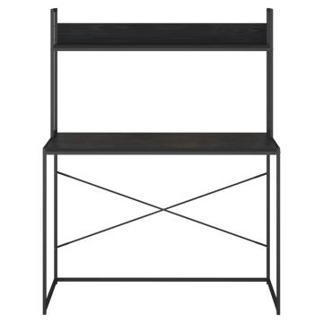 Stylish Black Computer Desk - 110x60x138 cm | HipoMarket