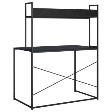 Stylish Black Computer Desk - 110x60x138 cm | HipoMarket