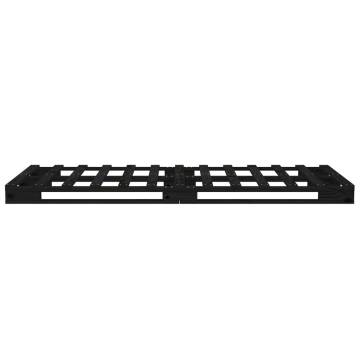 Pallet Bed Black 75x190 cm - Modern Solid Wood Pine Design