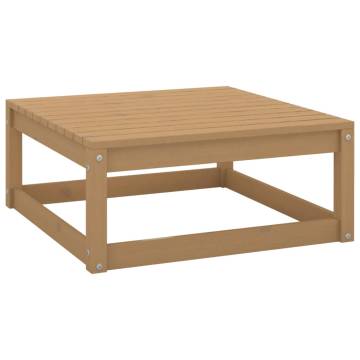 Garden Footstool - Honey Brown Solid Wood Pine | HipoMarket